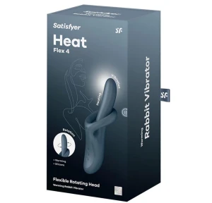 Podgrzewany wibrator do punktu G Heat flex 4 grey Satisfyer