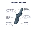 Podgrzewany wibrator do punktu G Heat Flex 4 blue Satisfyer