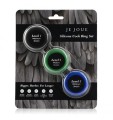 Zestaw Trzech Rozciągliwych Silikonowych Pierścieni Erekcyjnych Silicone Cock Ring Trio - All 3 Stretch Levels Je Joue
