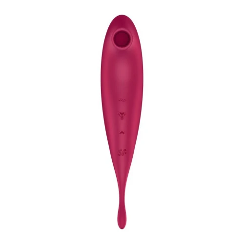 Wibrator wielofunkcyjny Twirling Pro Connect App dark red Satisfyer