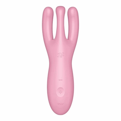 Wibrator do łechtaczki Threesome 4 Connect App Pink Satisfyer
