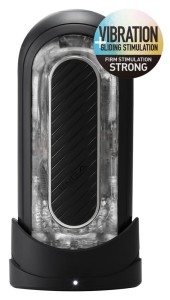 Masturbator Flip Zero Electronic Vibration Black Tenga