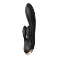 Wibrator króliczek Double Flex Connect App Black Satisfyer