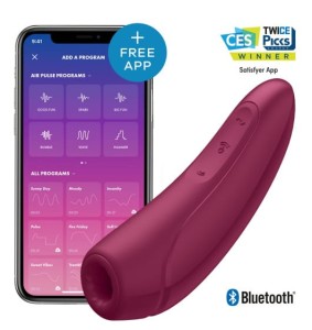 Stymulator Łechtaczki Curvy 1+ Rose Red With App Satisfyer