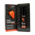 Wibrator w płynie High Voltage Strawberry 15ml Orgie