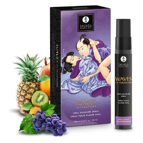 Spray do seksu oralnego Waves of Pleasure Exotic Fruits 20ml Shunga